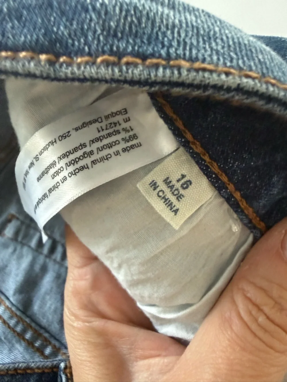 NWT Eloqui Distressed Denim Shorts